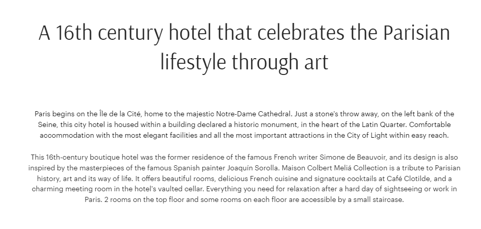 16th century Parisian hotel with art.