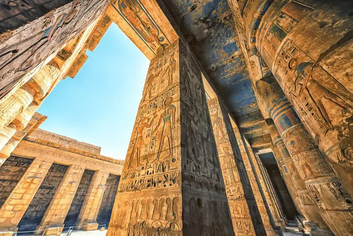 The Temple of Ramesses III in Luxor, Egypt