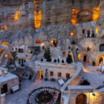 Cave hotel in Cappadocia, Turkey.